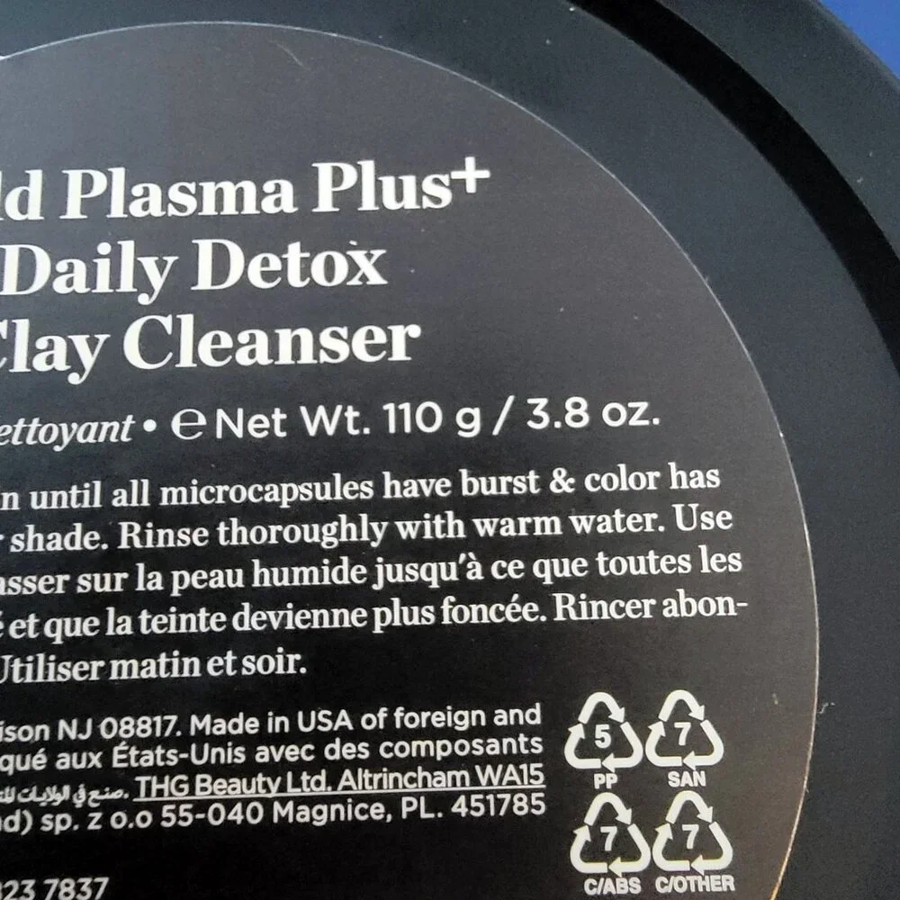 Perricone MD Cold Plasma Plus+ Daily Detox Clay Cleanser Large 3.8 oz NWOT